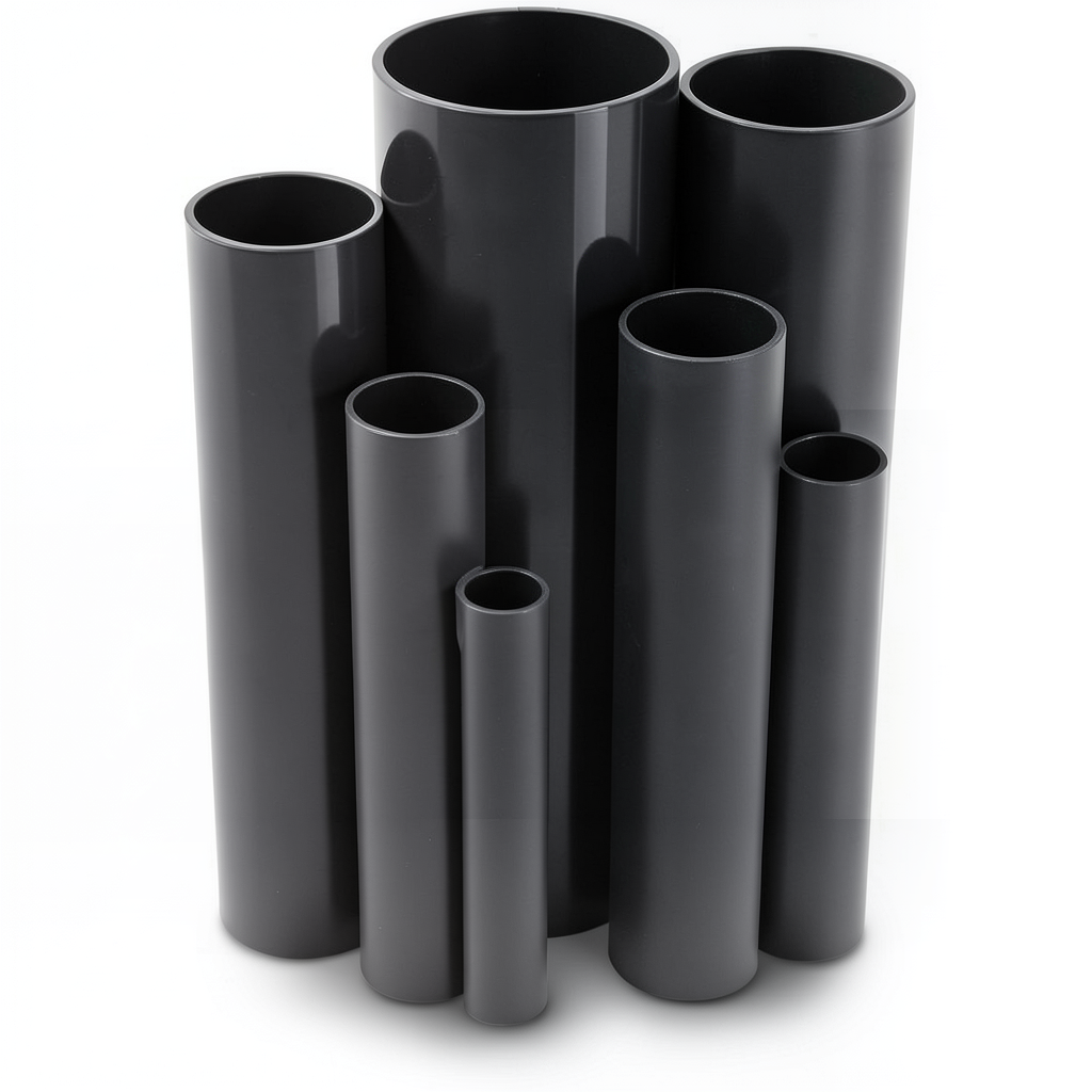 مواسير UPVC ضغط 4 بار قطر خارجي 110 مم سمك 2.2 مم لون اسود
