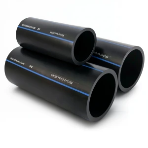 أنابيب HDPE PE 100 ضغط 16 بار قطر خارجي 75 مم سمك 6.8 مم لون أسود | مصنع أنظمة الانابيب السعودي (SPS)