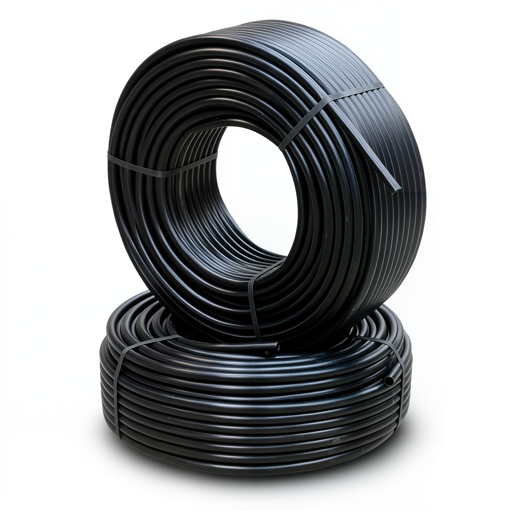 HDPE Pipes PE 80 Pressure 10 Bar Diameter 20 mm Thickness 1.8 mm Black