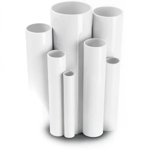 مواسير UPVC ضغط اسمي 6 بار قطر خارجي 110 مم سمك 3.2 مم لون أبيض