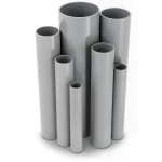 UPVC Pipes Modern Technology Nominal Pressure 21.7  Bar Size 1 inch Thickness 2.46  mm Gray Colour