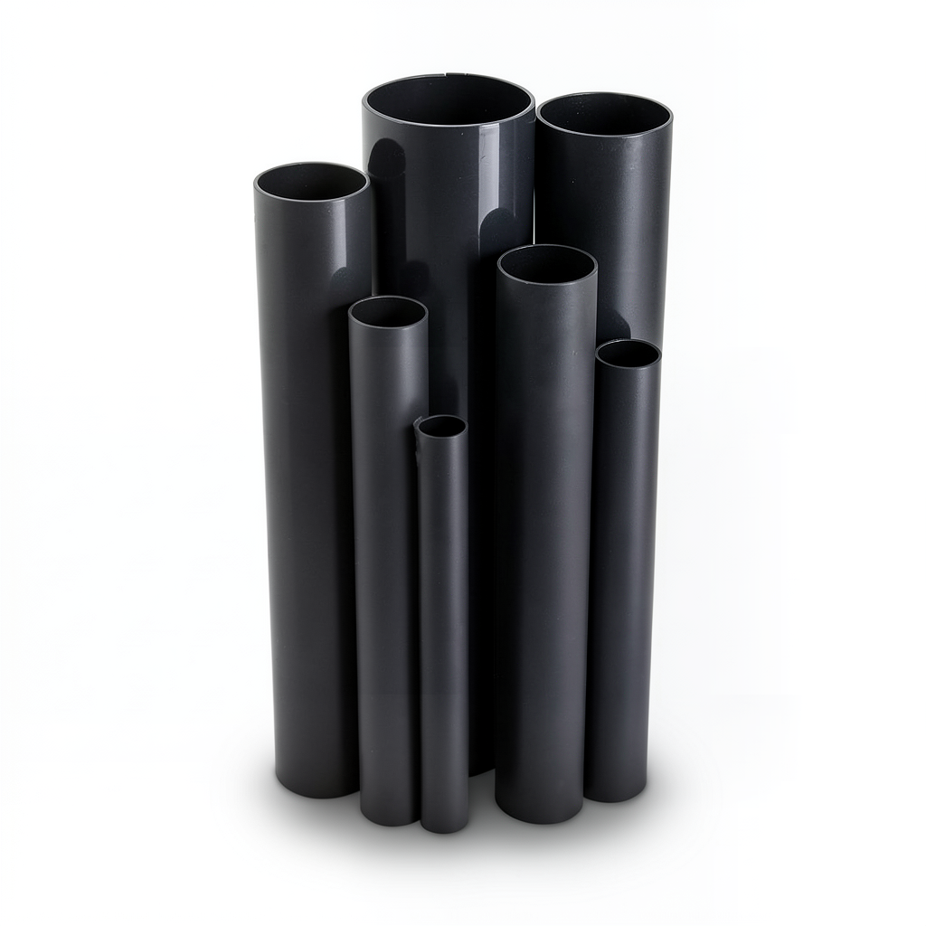 UPVC Pipes Nominal Pressure 6 Bar Outside Diameter 110 mm Thickness 3.2 mm Black