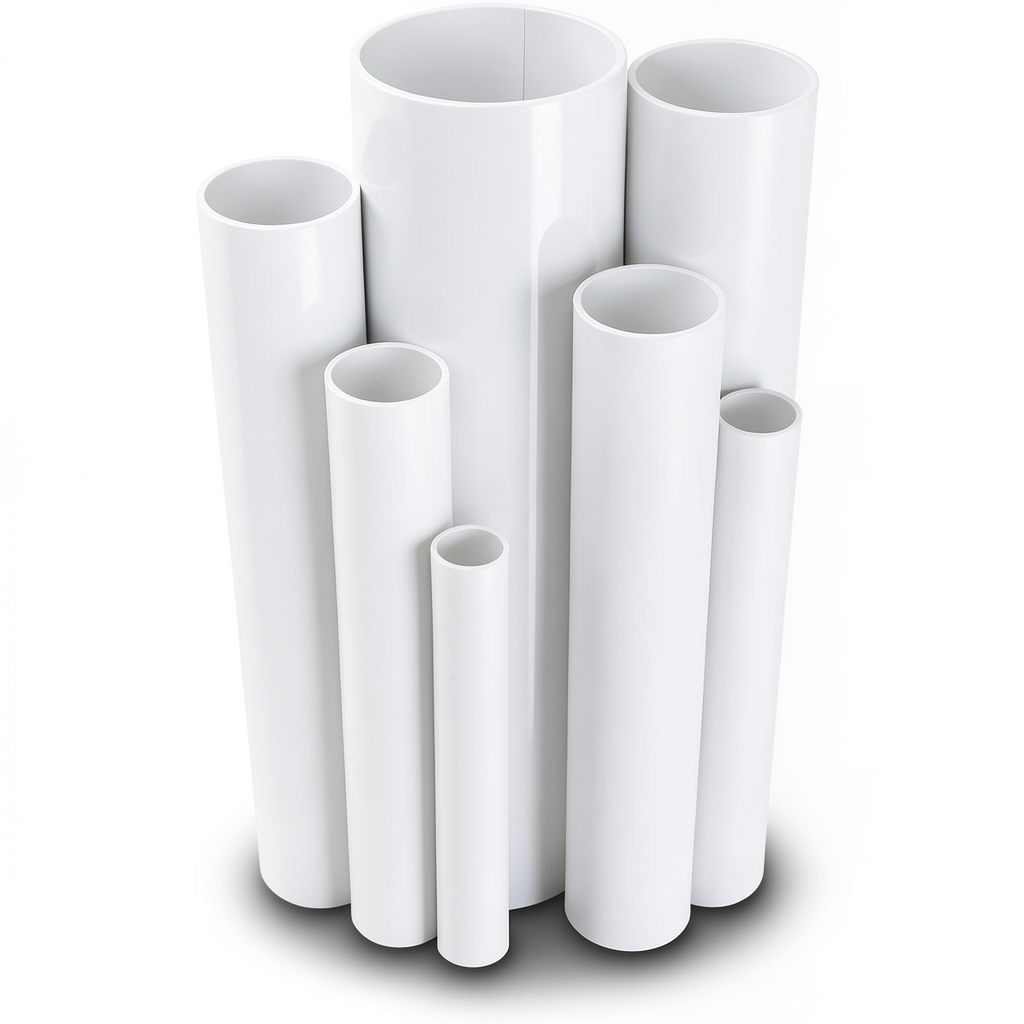 UPVC Pipes Nominal Pressure 10 Bar Outside Diameter 110 mm Thickness 5.3 mm White