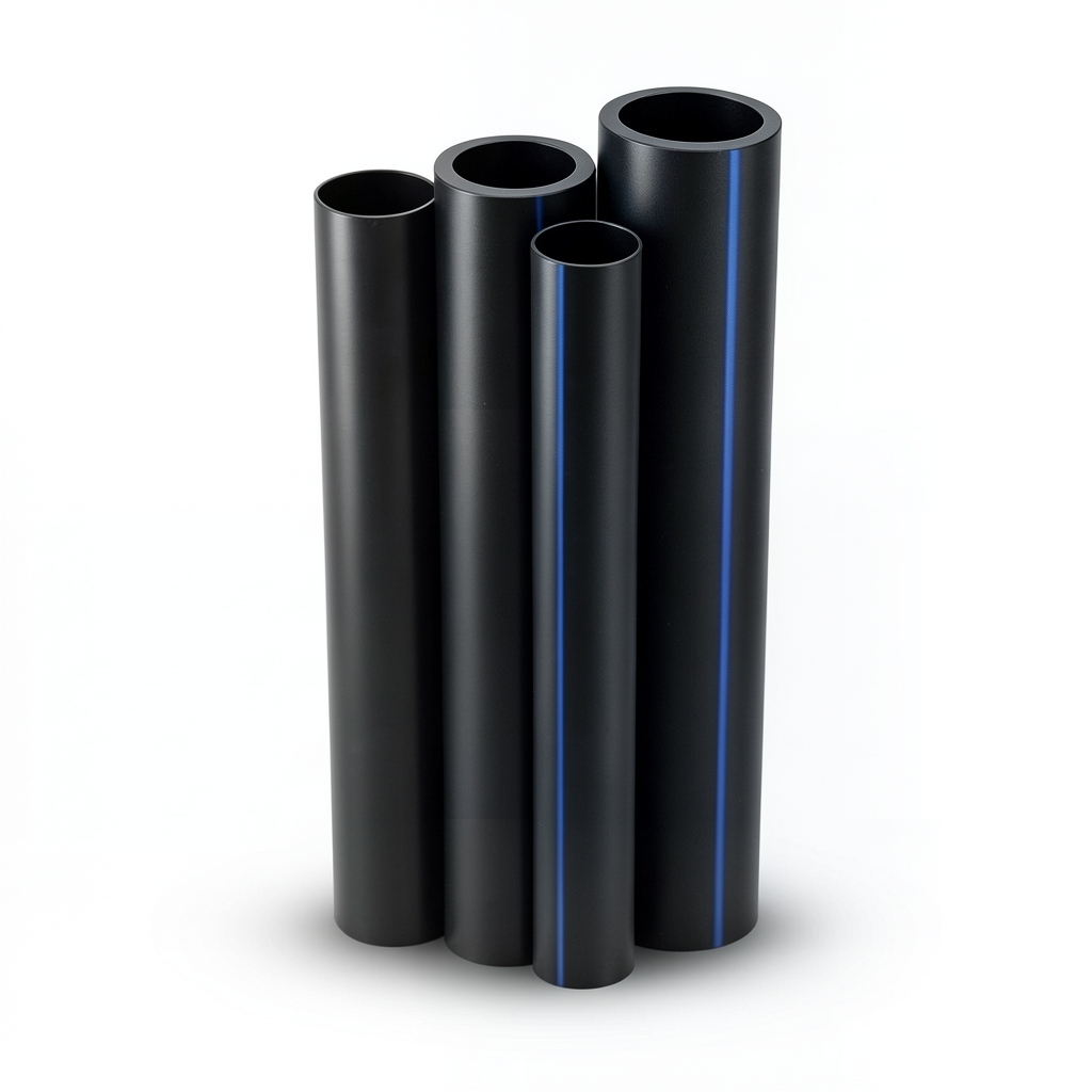 مواسير HDPE PE 80 ضغط 6 بار قطر 1400 مم سمك 63.7 مم لون أسود