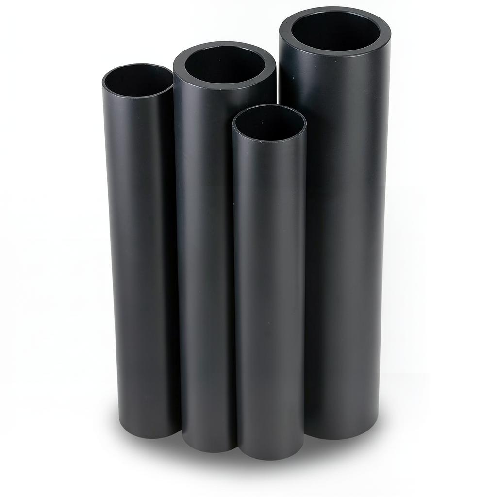 HDPE Pipe PE 100 Pressure 6 Bar 160 mm OD Thickness 9.1 mm Black