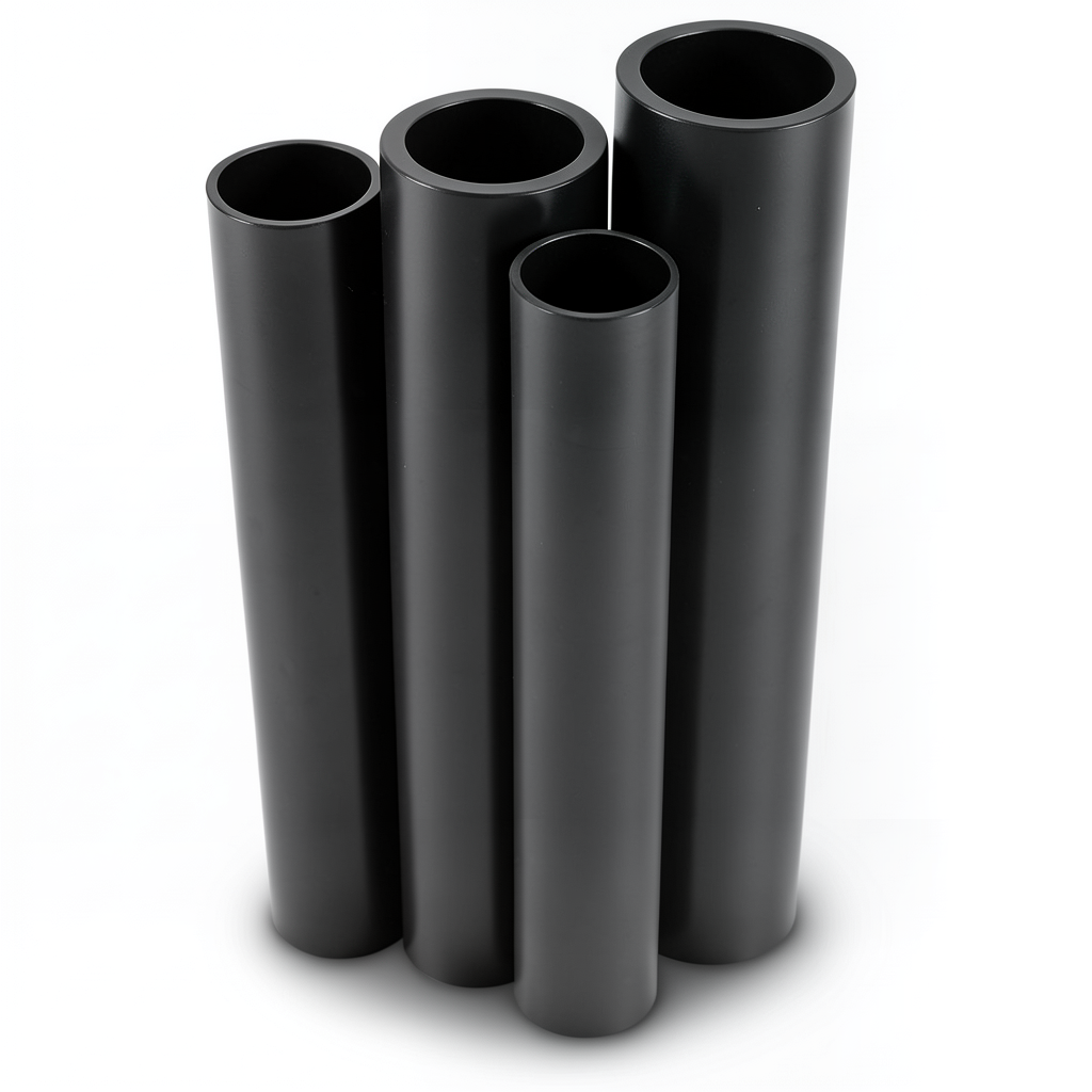 Al-Rajhi HDPE Pipes PE 80 Pressure 10 Bar Outside Diameter 140 mm Thickness 10.3 mm Black