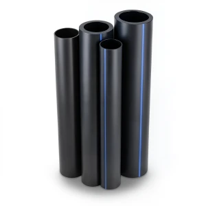 Al-Rajhi HDPE Pipes PE 80 Pressure 10 Bar OD 160 mm Thickness 11.8 mm Black