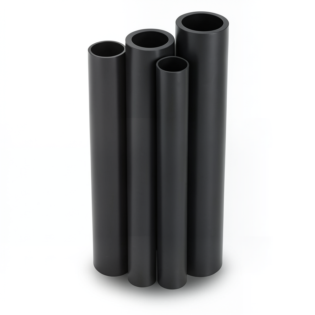 أنابيب HDPE الراجحي PE 80 ضغط 10 بار قطر 180 مم سمك 13.3 مم أسود