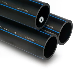 أنابيب HDPE PE 100 ضغط 16 بار قطر خارجي 75 مم سمك 6.8 مم لون أسود | مصنع أنظمة الانابيب السعودي (SPS)
