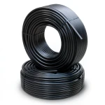 HDPE Pipes PE 80 Pressure 10 Bar 25 mm Diameter 1.9 mm Thickness Black