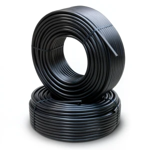 أنابيب HDPE PE 80 ضغط 10 بار قطر 25 مم سمك 1.9 مم لون أسود
