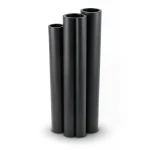 أنابيب HDPE PE 80 ضغط 10 بار قطر 250 مم سمك 18.4 مم لون أسود