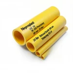 مواسير HDPE نيبروبلاست PE 100 ضغط 20 بار قطر خارجي 500 مم سمك 55.8 مم لون أصفر 