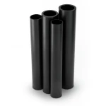 أنابيب HDPE PE 80 ضغط 10 بار قطر 280 مم سمك 20.6 مم أسود