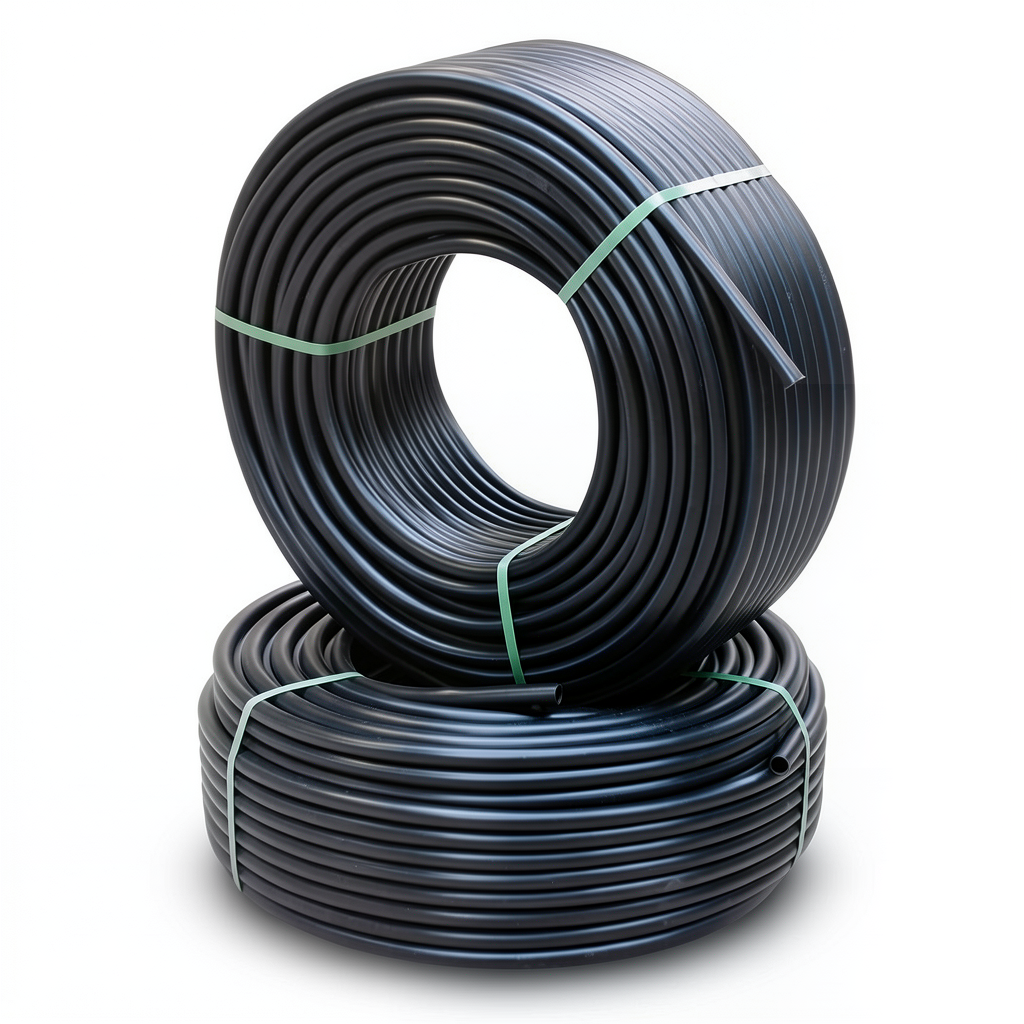 أنابيب HDPE الراجحي PE 80 ضغط 10 بار قطر خارجي 50 مم سمك 3.7 مم لون أسود