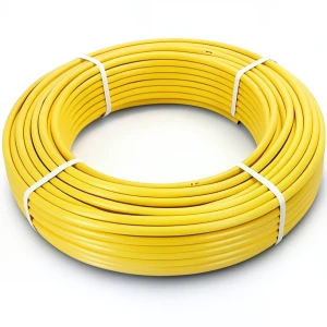 أنابيب HDPE الراجحي PE 100 ضغط 6 بار قطر خارجي 50 مم سمك 2.9 مم لون أصفر