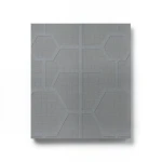 Italian Wall Decoration Geometric Design Gray, Roll Length 10 m