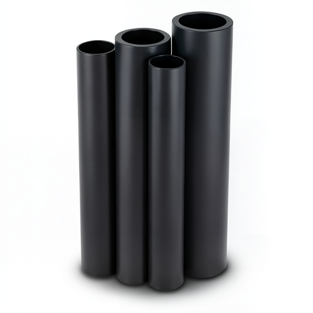 مواسير HDPE الراجحي PE 100 ضغط 6 بار قطر خارجي 140 مم سمك 8 مم أسود