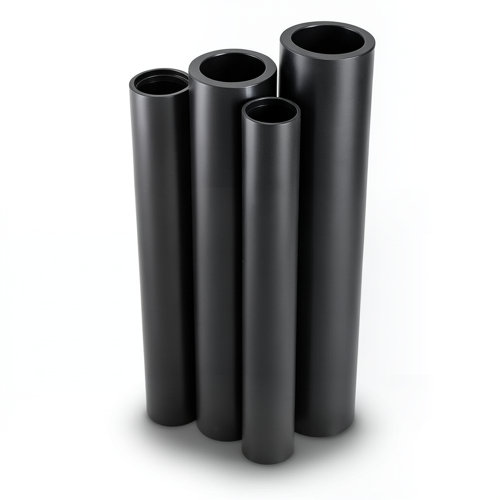 Al-Rajhi HDPE Pipes PE 80 Pressure 10 Bar Outside Diameter 140 mm Thickness 10.3 mm Black
