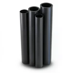 مواسير HDPE PE 100 ضغط 6 بار قطر خارجي 160 مم سمك 9.1 مم لون أسود