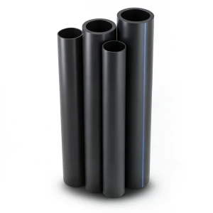 HDPE Pipe PE 100 Pressure 6 Bar 160 mm OD Thickness 9.1 mm Black