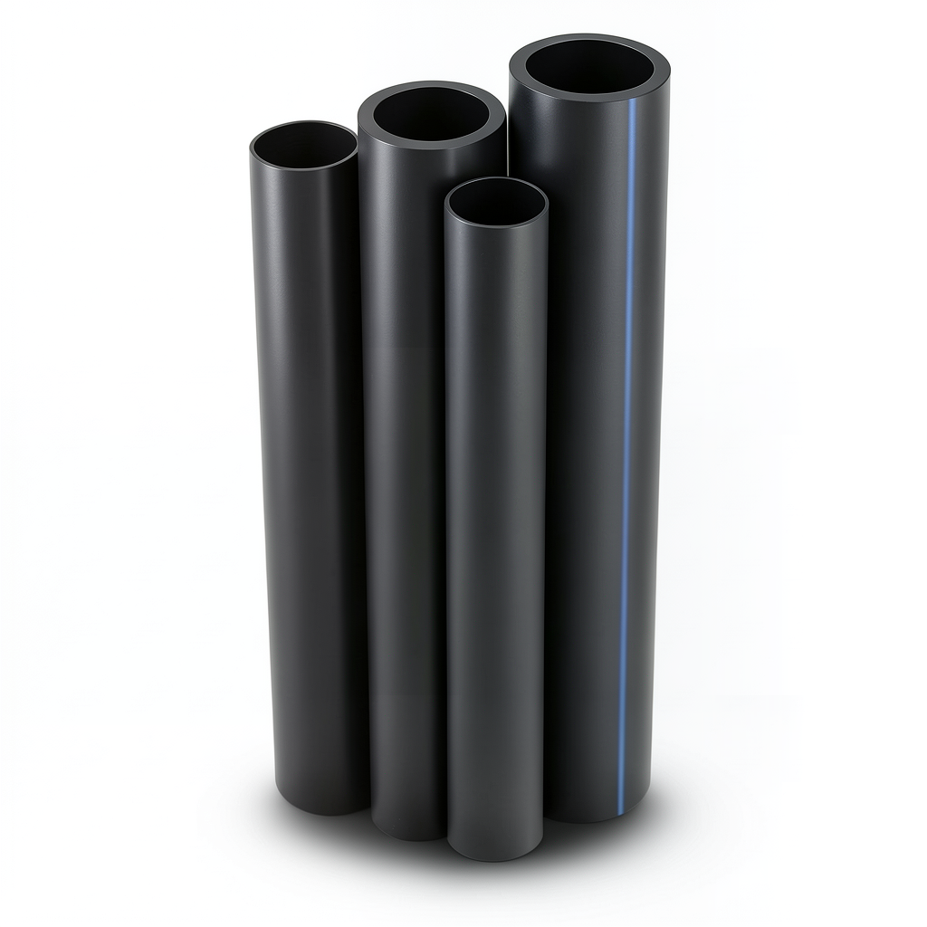 مواسير HDPE PE 100 ضغط 6 بار قطر خارجي 160 مم سمك 9.1 مم لون أسود