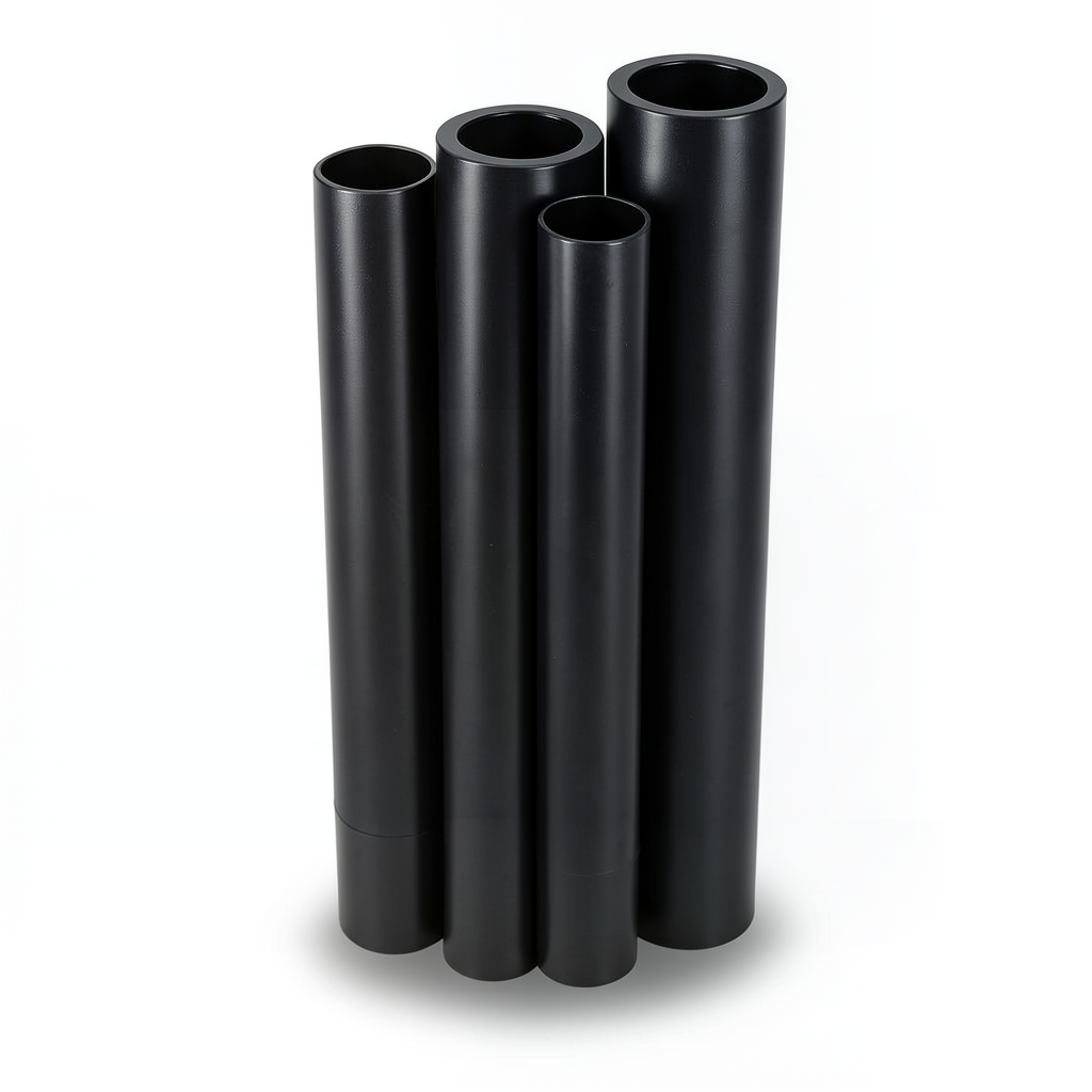 Al-Rajhi HDPE Pipes PE 80 Pressure 10 Bar OD 160 mm Thickness 11.8 mm Black