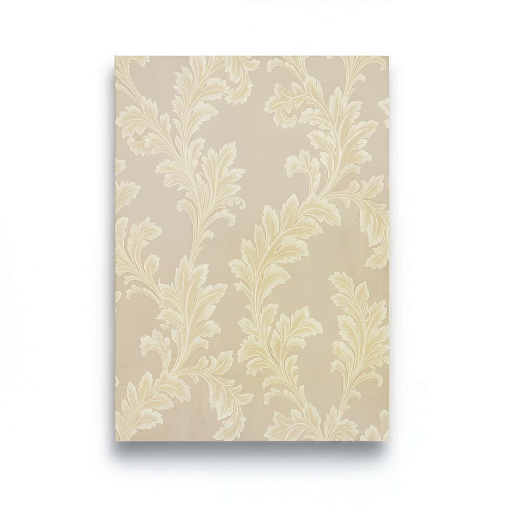 Patterned Wall Cover 10m×0.70m Golden Beige Color, Model 12038