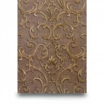 Italian wallpaper, brown color, classic design, size 10 m x 0.70 m, model 14041