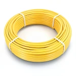 أنابيب HDPE الراجحي PE 100 ضغط 6 بار قطر خارجي 16 مم سمك 2.3 مم لون أصفر