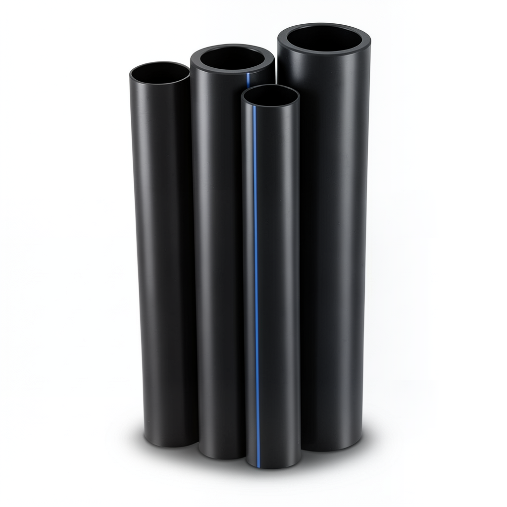Al-Rajhi HDPE Pipes PE 80 Pressure 10 Bar Diameter 180 mm Thickness 13.3 mm Black