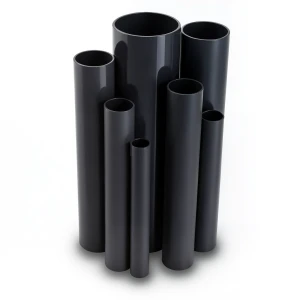 مواسير UPVC ضغط 16 بار قطر خارجي 110 مم سمك 8.2 مم لون اسود