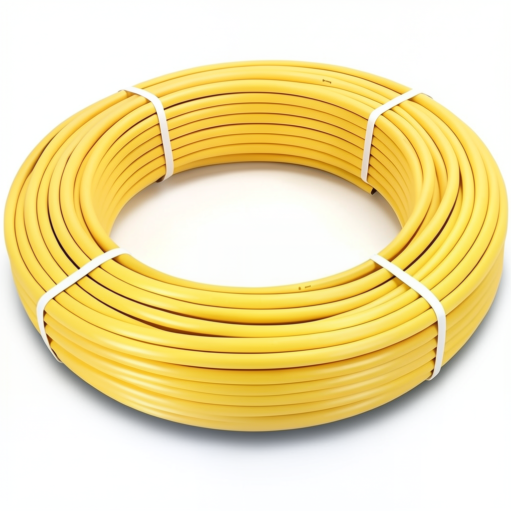أنابيب HDPE الراجحي PE 100 ضغط 6 بار قطر خارجي 32 مم سمك 2.3 مم لون أصفر