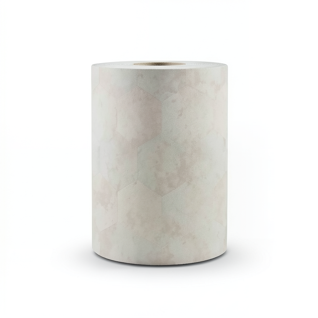 Italian Wall Decoration Geometric Design, Light Brown, 10m Roll