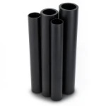 HDPE Pipes PE 80 Pressure 10 Bar 250 mm Diameter 18.4 mm Thickness Black