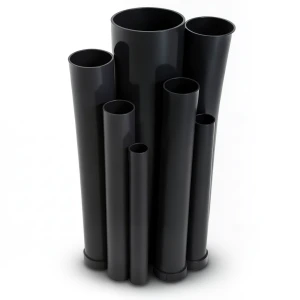 مواسير UPVC ضغط اسمي 4 بار قطر خارجي 125 مم سمك 2.5 مم لون اسود