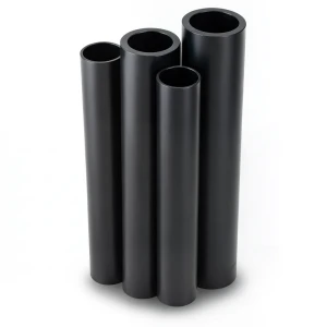 أنابيب HDPE PE 80 ضغط 10 بار قطر 280 مم سمك 20.6 مم أسود