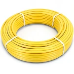 أنابيب HDPE الراجحي PE 100 ضغط 6 بار قطر خارجي 50 مم سمك 2.9 مم لون أصفر