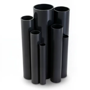 مواسير UPVC ضغط اسمي 6 بار قطر خارجي 125 مم سمك 3.7 مم لون أسود