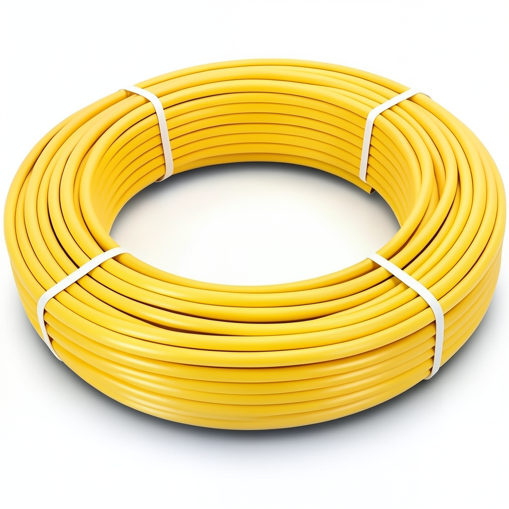 أنابيب HDPE الراجحي PE 100 ضغط 6 بار قطر خارجي 63 مم سمك 3.6 مم لون أصفر