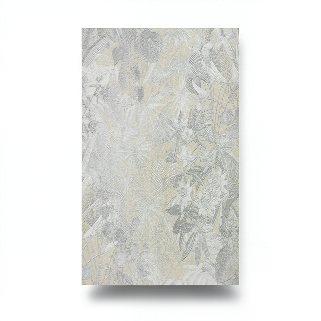Italian Wall Covering Gray with Beige, 10m Length, 1.06m Width