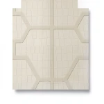 Geometric Wall Covering Length 10 m Beige Color, Model Z80030