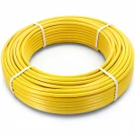 أنابيب HDPE الراجحي  PE 80 ضغط 8 بار قطر خارجي 90 مم سمك 8.2 مم لون أصفر 