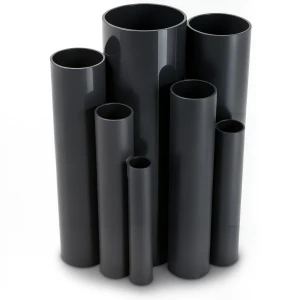 مواسير UPVC ضغط 16 بار قطر خارجي 125 مم سمك 9.3 مم لون اسود