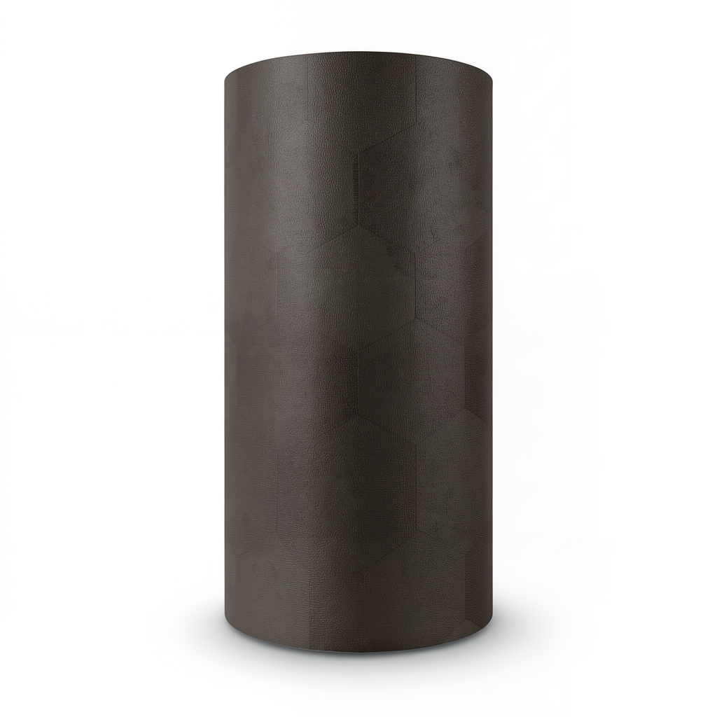 Italian Wallpaper Dark Brown Geometric Design, Roll Length 10 m