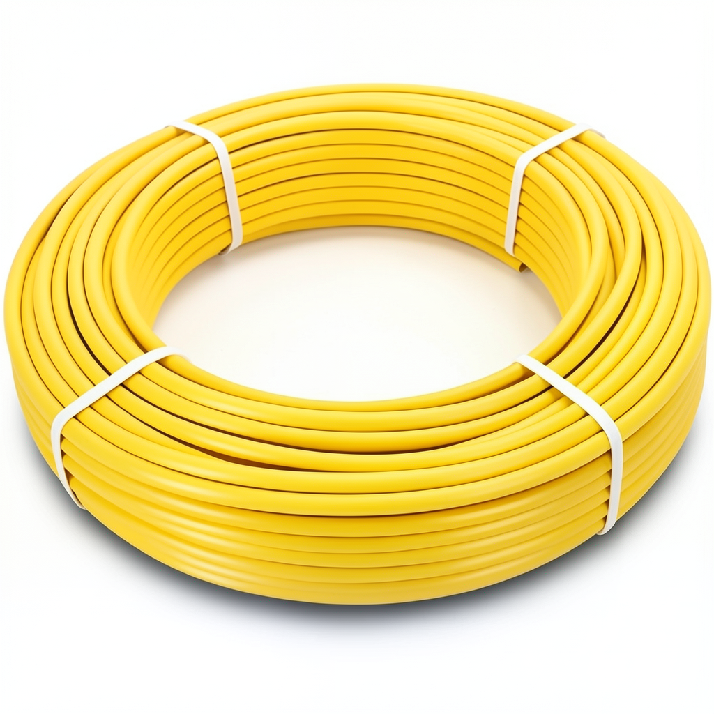 أنابيب HDPE الراجحي PE 100 ضغط 6 بار قطر خارجي 75 مم سمك 4.3 مم لون أصفر