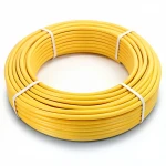أنابيب HDPE الراجحي  PE 80 ضغط 8 بار قطر خارجي 110 مم سمك 10 مم لون أصفر 