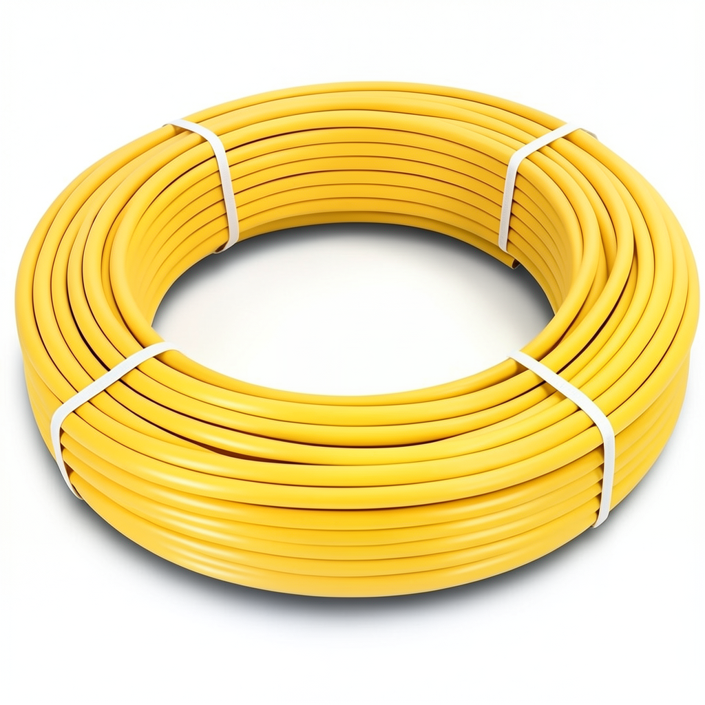 أنابيب HDPE الراجحي PE 100 ضغط 6 بار قطر خارجي 110 مم سمك 6.3 مم لون أصفر