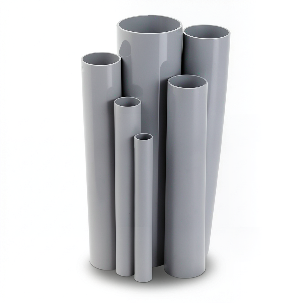 UPVC Pipes Nominal Pressure 16 Bar Outside Diameter 110 mm Thickness 8.2 mm Gray