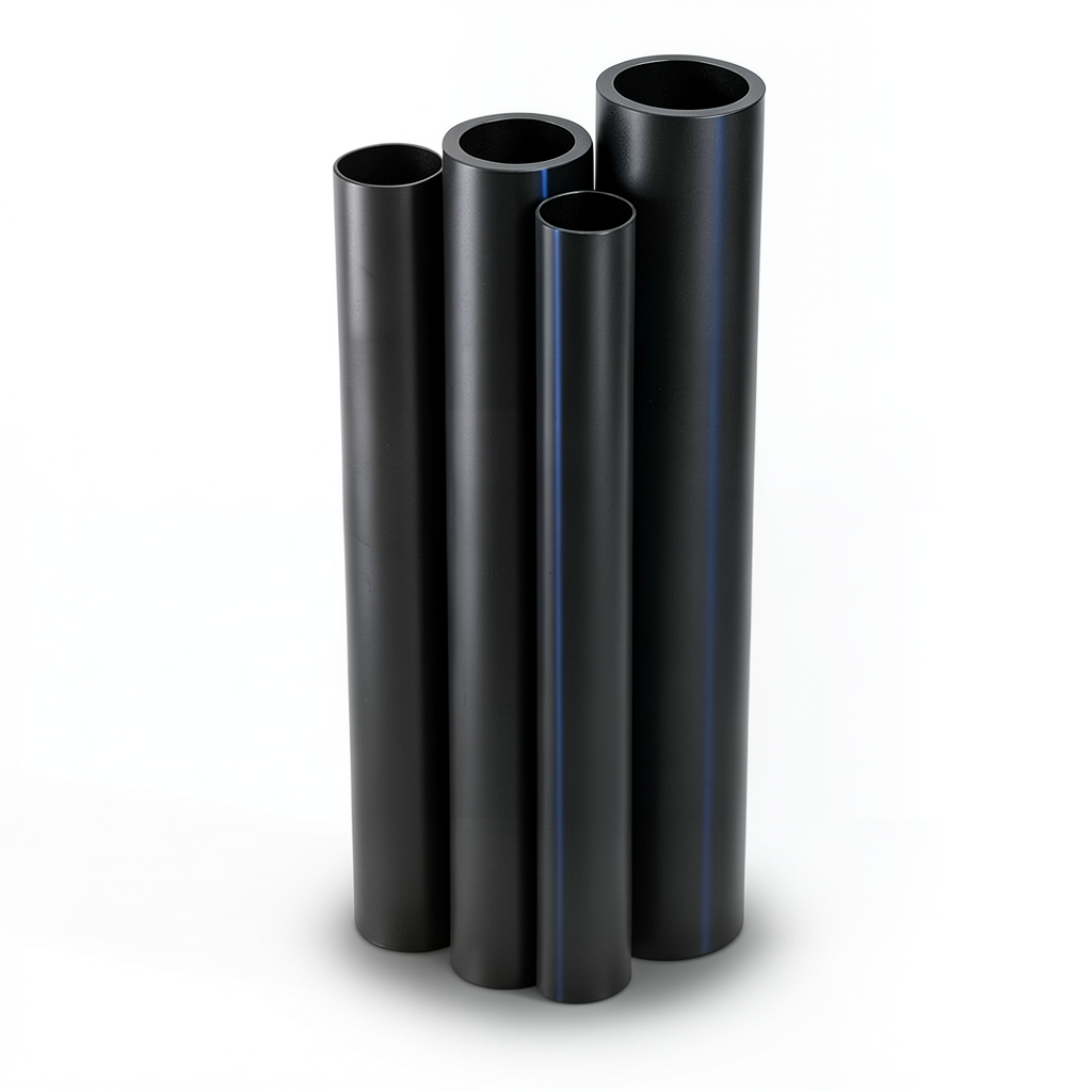 Al-Rajhi HDPE Pipes PE 80 Pressure 10 Bar Diameter 450 mm Thickness 33.1 mm Black